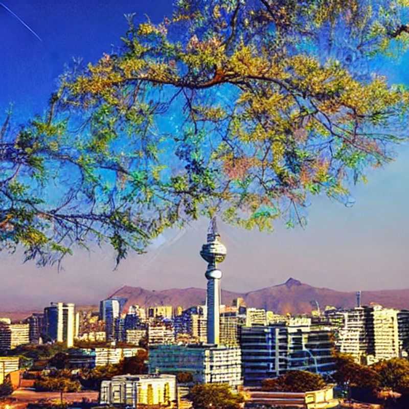 *Johannesburg en plein été : un couple savourant un cocktail de luxe avec, en toile de fond, le skyline vibrant de la Ville d'Or. Est-ce la destination idéale pour vos vacances d'été luxueuses ? Découvrez-le !*