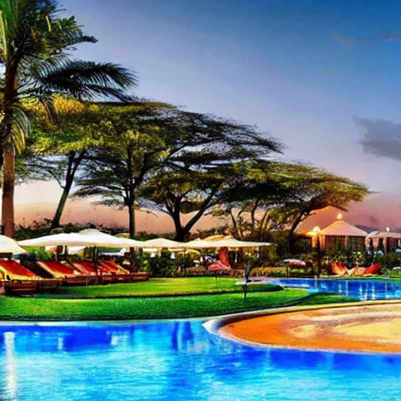 Nairobi, Kenya : Un refuge luxueux sous le soleil estival, où l'aventure safari rencontre le confort raffiné pour une escapade inoubliable.