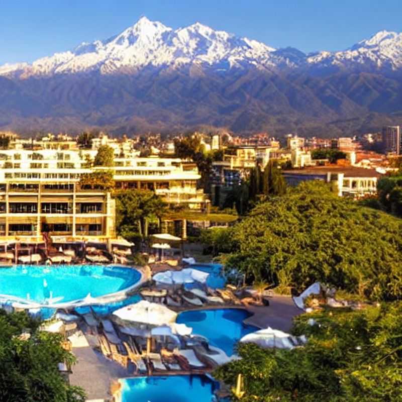 Vue panoramique de Santiago, au Chili, baignée par le soleil estival, promettant une escapade luxueuse inoubliable.