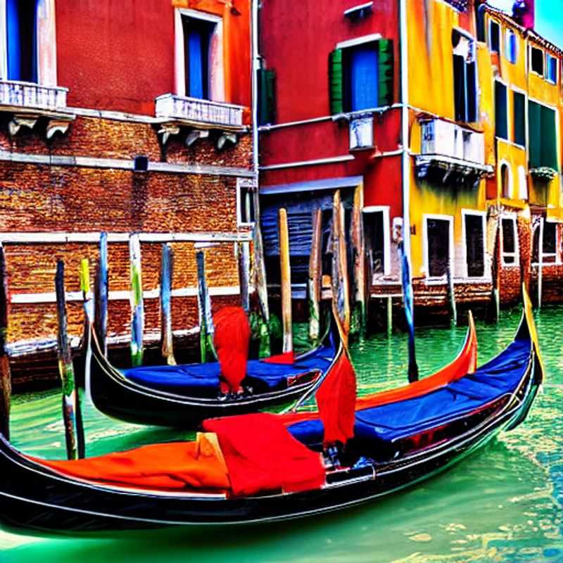 Deux couples profitant du luxe estival à Venise, Italie, avec les canaux paisibles et les palais majestueux en toile de fond.