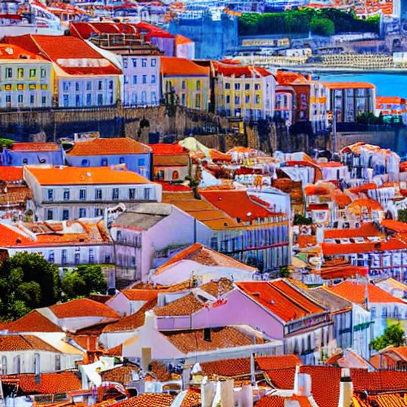 Lisbonne, Portugal, baignée de soleil : un aperçu de vacances d'été luxueuses, où le charme historique rencontre une élégance moderne. (Lisbon, Portugal, bathed in sunshine: a glimpse of a luxurious summer vacation, where historic charm meets modern elegance.)