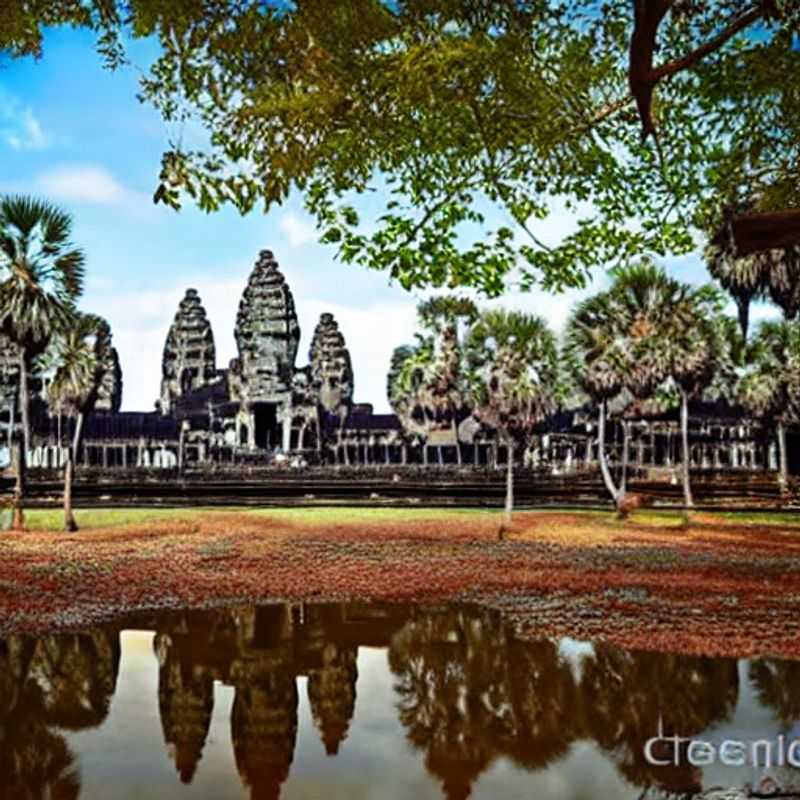 Quatre amis se détendent dans le luxe de Siem Reap, Cambodge, une destination idéale pour des vacances d'été luxueuses.