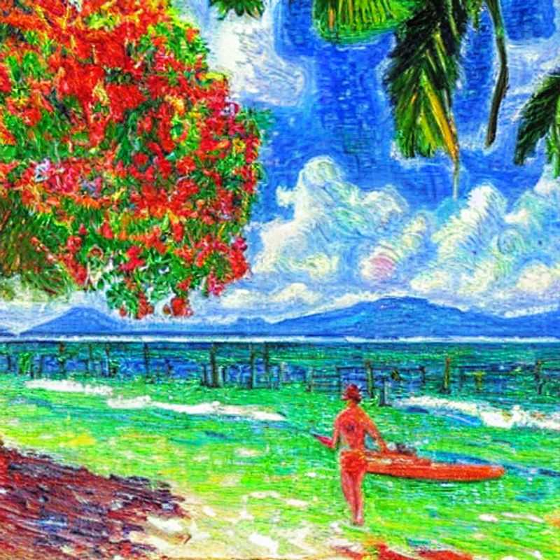 Deux couples profitant de la beauté exotique de Puerto Viejo, Costa Rica, un paradis tropical pour des vacances d'été luxueuses.