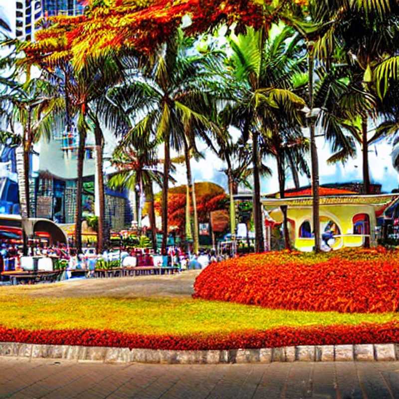 Lush greenery meets modern luxury: A glimpse of Manila, Philippines, offering unexpected opulent experiences amidst vibrant city life, revealing the potential for a distinctive luxury summer holiday.