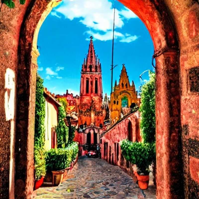 Sun-drenched rooftops and the iconic Parroquia de San Miguel Arcángel basking in the warm glow of a Mexican summer - the perfect luxurious backdrop for your San Miguel de Allende getaway.
