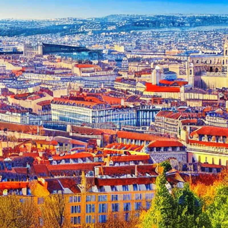 Un couple savourant un apéritif de luxe au bord de la Saône à Lyon, avec une vue imprenable sur la ville illuminée par le soleil d'été – un aperçu de l'escapade luxueuse et ensoleillée que Lyon peut offrir.