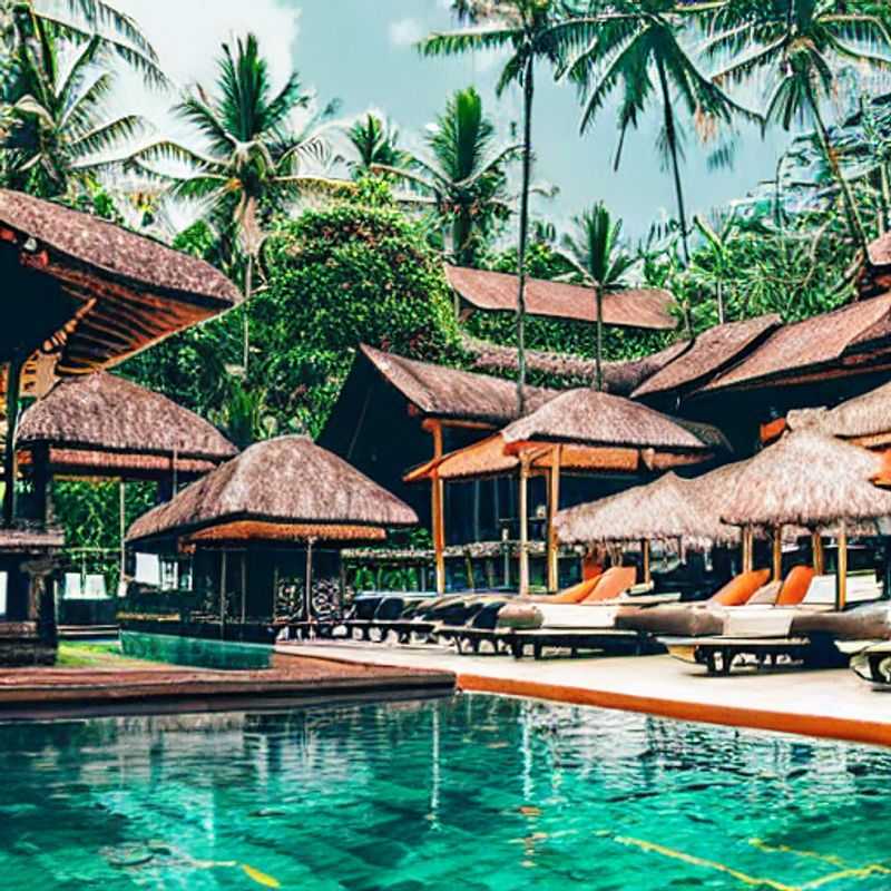 Quatre amis profitent du soleil éclatant et des eaux cristallines de Bali, en Indonésie, lors de leurs vacances d'été luxueuses.