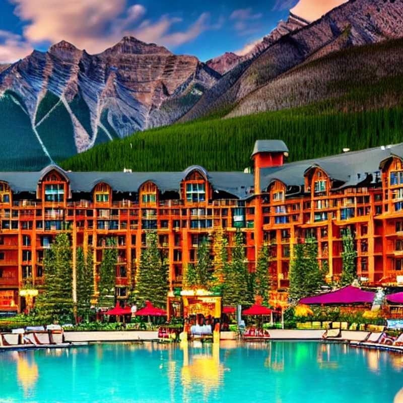 French: Reflets turquoise du lac Louise, une oasis de luxe au cœur des Rocheuses canadiennes : découvrez si Banff est la destination idéale pour vos vacances d'été haut de gamme.