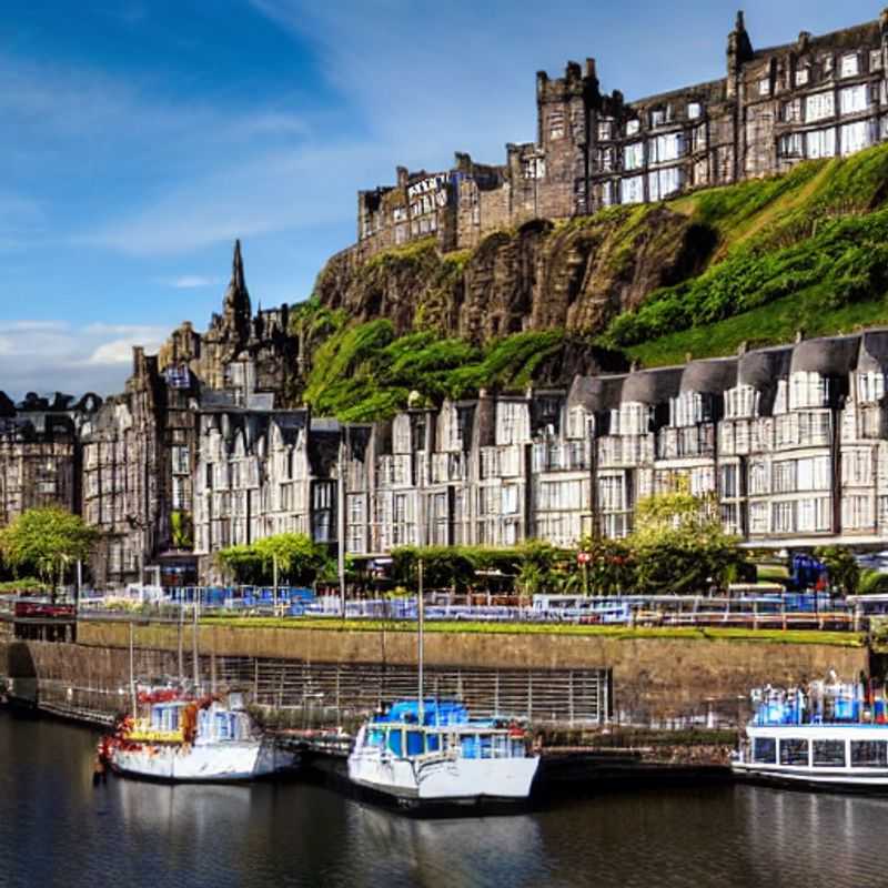 Luxury awaits in Edinburgh: A stunning summer view capturing the historic Edinburgh Castle perched atop its volcanic crag, promising a blend of culture, history, and upscale experiences for your perfect UK holiday.