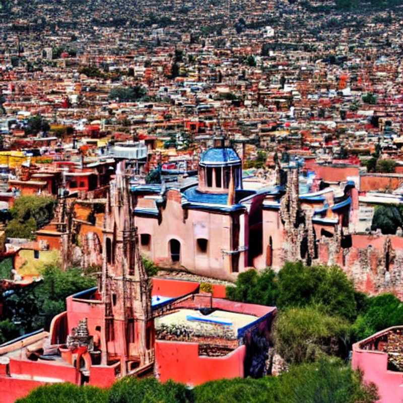 Deux couples appréciant la beauté pittoresque de San Miguel de Allende, au Mexique, lors de leur luxueuse escapade estivale.