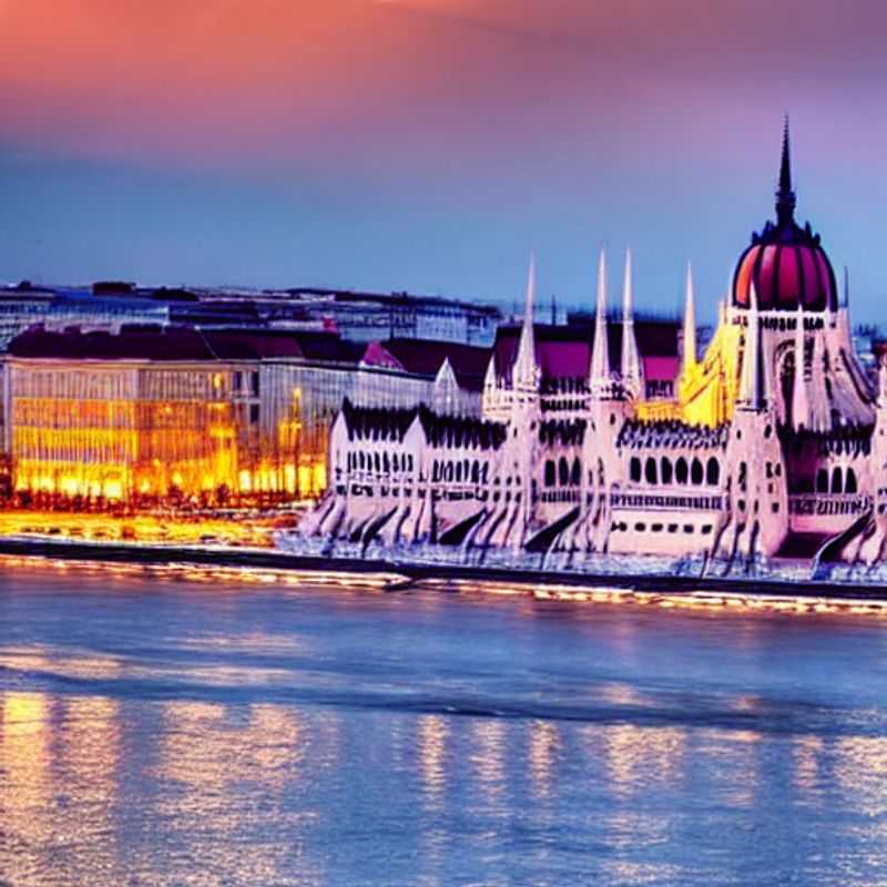 Indulge in Budapest's summer splendor: A panoramic view showcasing the city's opulent architecture shimmering under the warm Hungarian sun, perfect for an unforgettable luxury getaway.