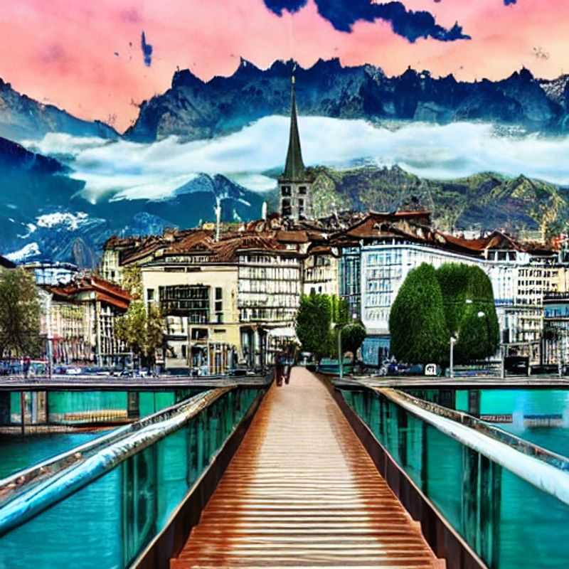 Genève sous le soleil d'été : Un aperçu du luxe et de l'élégance qui vous attendent lors de vos vacances estivales en Suisse. (Geneva under the summer sun: A glimpse of the luxury and elegance that awaits you during your summer vacation in Switzerland.)