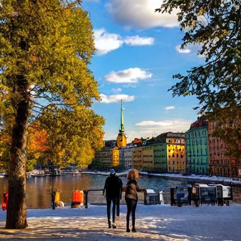 Le scintillement de l'archipel de Stockholm sous le soleil d'été, une invitation au luxe et à l'aventure nordique, parfaite pour des vacances estivales inoubliables. (The sparkle of the Stockholm archipelago under the summer sun, an invitation to luxury and Nordic adventure, perfect for an unforgettable summer vacation.)