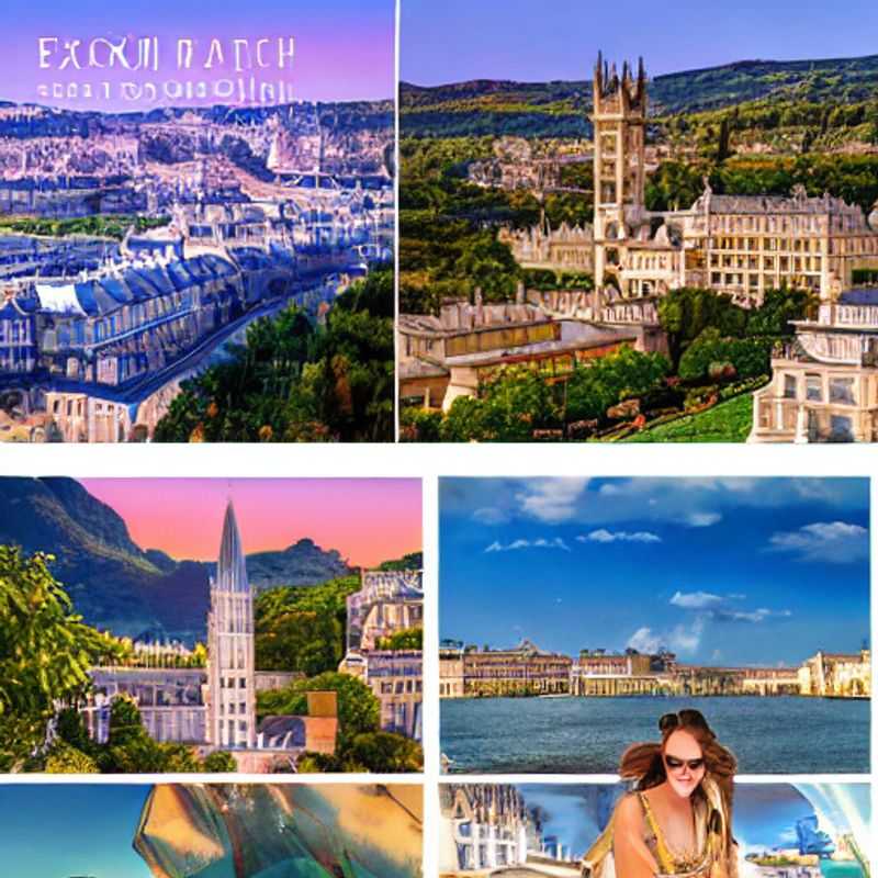 Deux couples profitant de la splendeur estivale de Bath, au Royaume-Uni, une destination de rêve pour des vacances luxueuses.