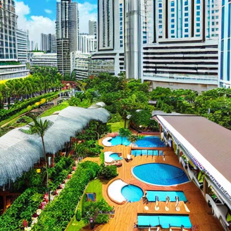 Le luxe et la sérénité se rencontrent à Bangkok, Thaïlande : une oasis tropicale idéale pour des vacances d'été somptueuses. (Luxury and serenity meet in Bangkok, Thailand: a tropical oasis ideal for a sumptuous summer vacation.)