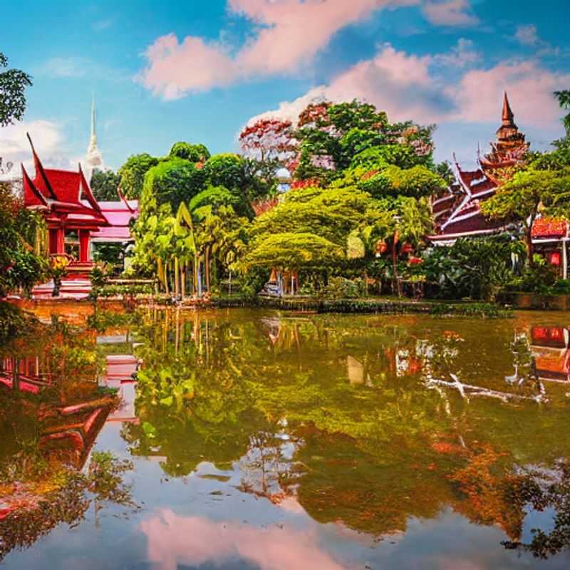 Couple profitant d'une expérience de luxe à Chiang Mai, en Thaïlande, se prélassant au bord d'une piscine à débordement avec vue sur les rizières luxuriantes lors d'un parfait séjour estival.