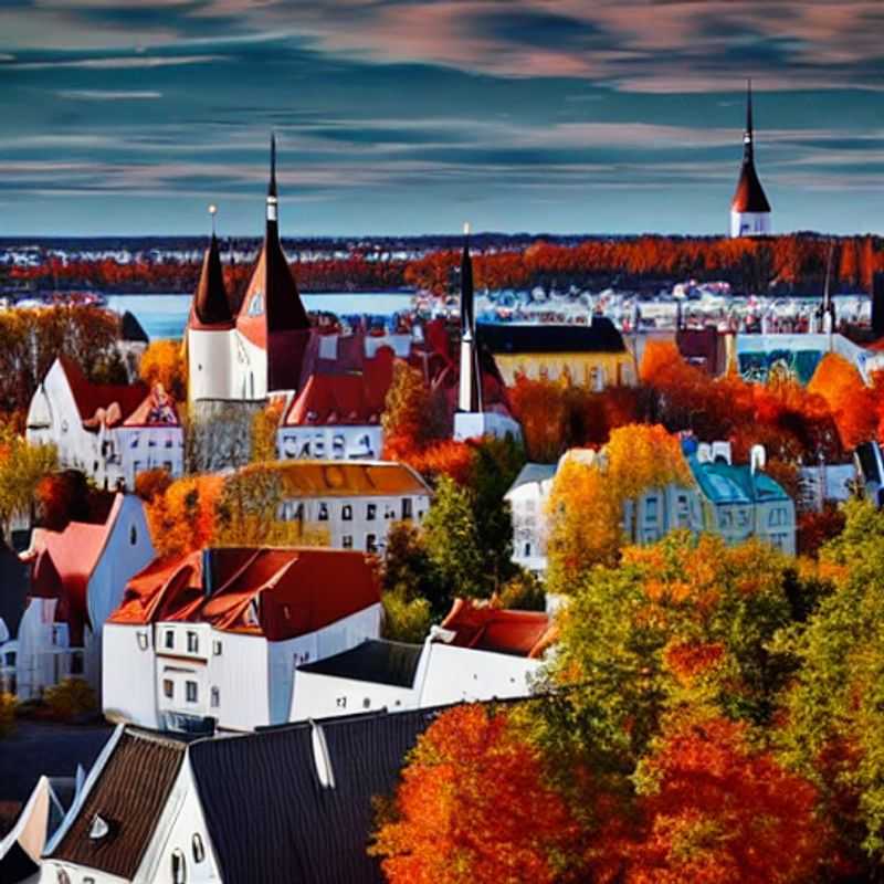L'élégance estivale de Tallinn, en Estonie : une vue imprenable sur les toits médiévaux baignés de soleil, promettant un séjour de luxe inoubliable.