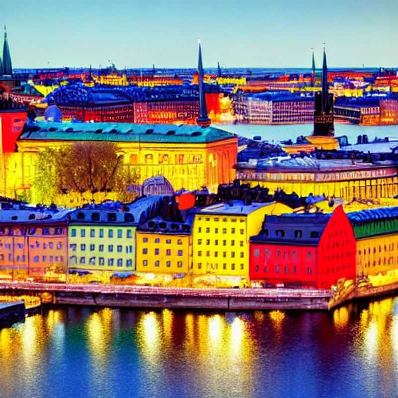 Deux couples profitant de la beauté éthérée de Stockholm, Suède, lors de leur escapade estivale de luxe.