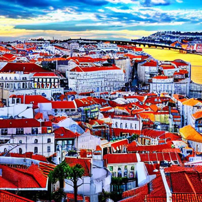 Lisbonne, Portugal, baignée de soleil : une destination de choix pour des vacances d'été luxueuses, avec ses vues imprenables et son ambiance sophistiquée.