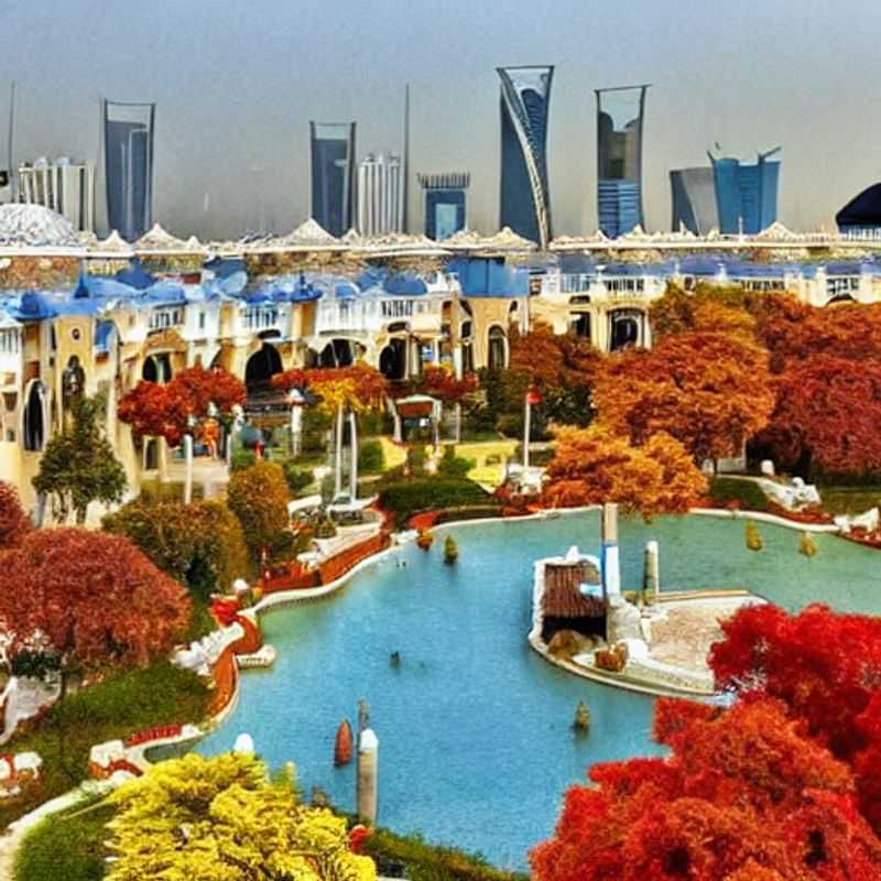 Couple profitant du luxe moderne de Doha, Qatar, avec les eaux turquoise scintillantes et l'horizon impressionnant en toile de fond, se demandant si c'est la destination parfaite pour des vacances d'été luxueuses.
