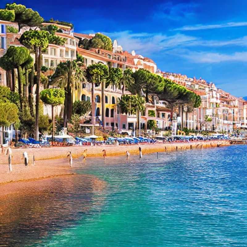 Luxury yachts shimmering under the Mediterranean sun in Cannes, France, epitomising the glamour and opulence that make it a prime destination for a summer holiday of indulgence.
