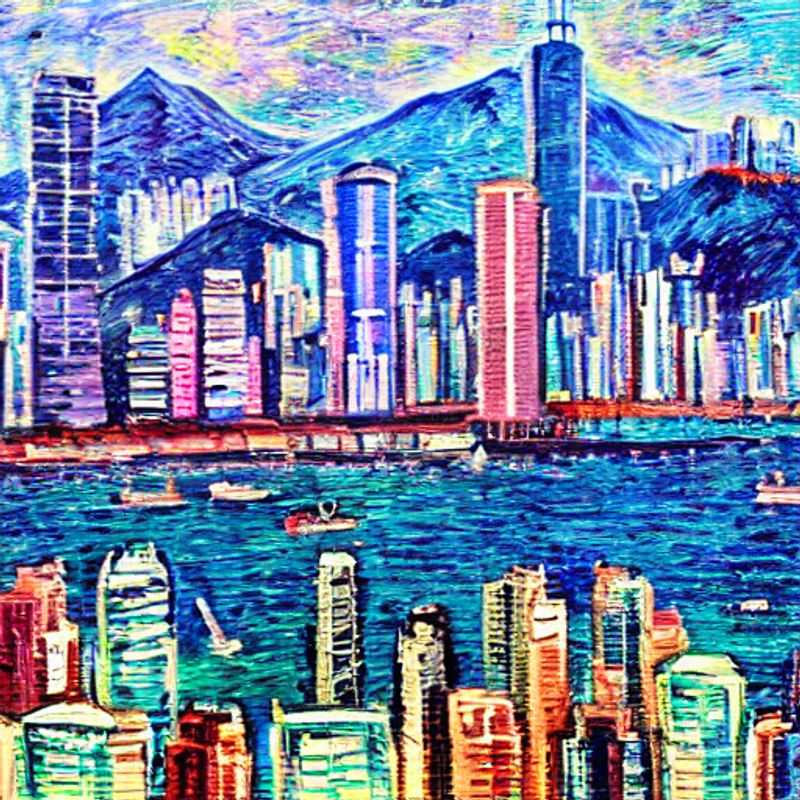 Casais apreciando a vista deslumbrante do horizonte de Hong Kong, um destino vibrante para férias de verão luxuosas.