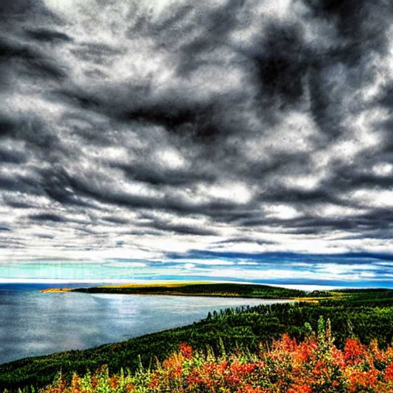 Dos parejas disfrutando de la impresionante belleza de la Isla del Cabo Bretón, Canadá, un destino de lujo perfecto para unas vacaciones de verano inolvidables.