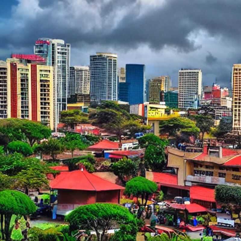 Deux couples profiter du soleil éclatant de Nairobi, Kenya, une destination de luxe idéale pour des vacances d'été inoubliables.
