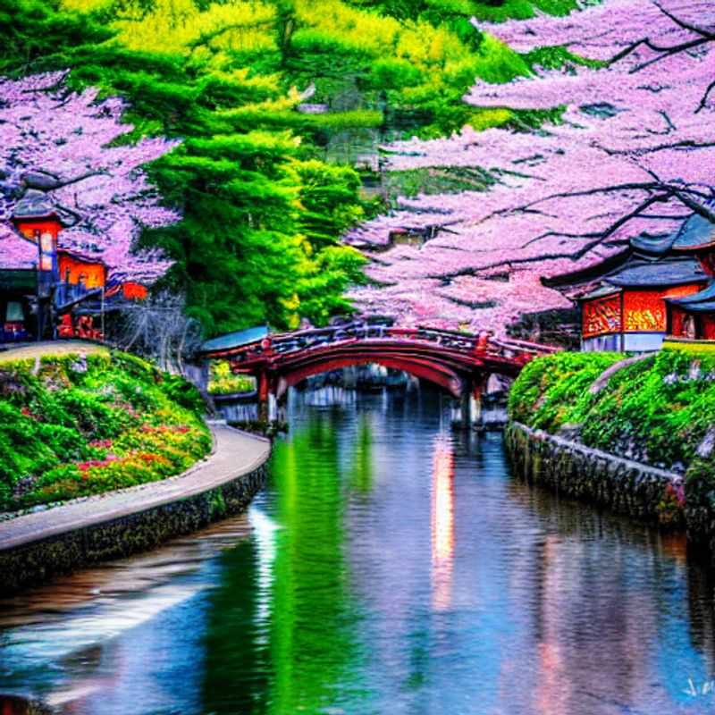 Un groupe de voyageurs profitant de la sérénité estivale des jardins mystiques de Kyoto, au Japon, lors de leurs vacances de luxe en été.