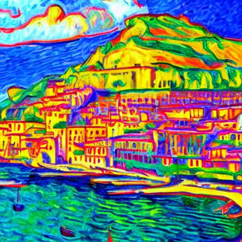 La côte amalfitaine ensoleillée au printemps : vues imprenables sur les falaises, les maisons colorées et la mer scintillante.