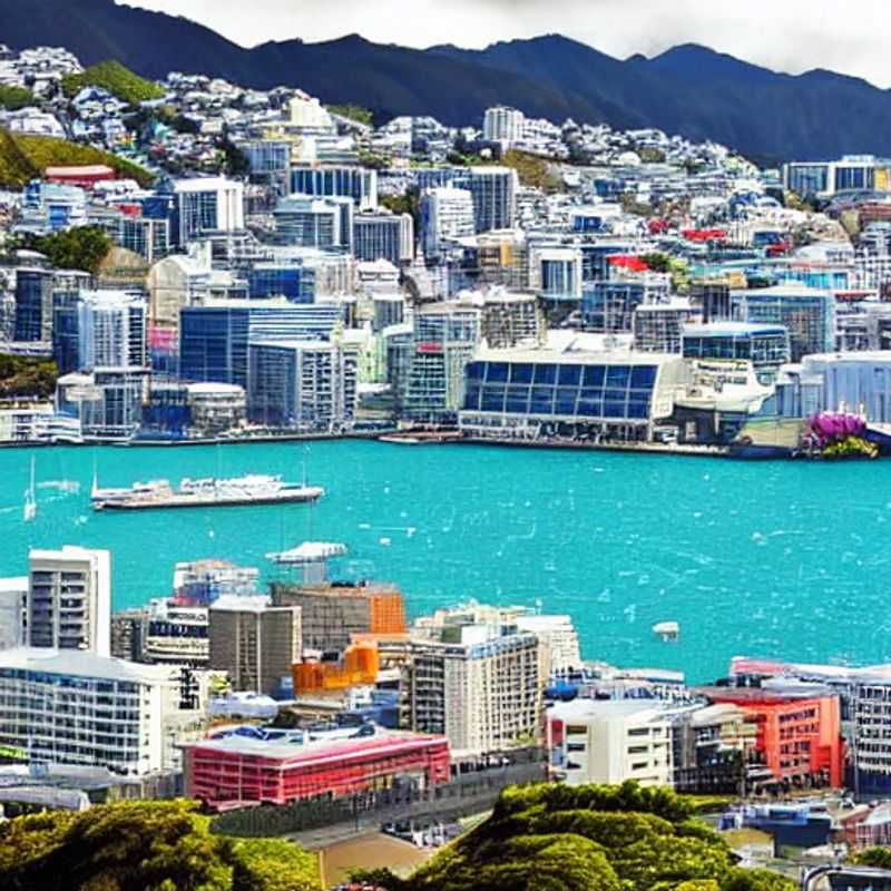 Wellington, Nouvelle-Zélande, baignée de soleil printanier.