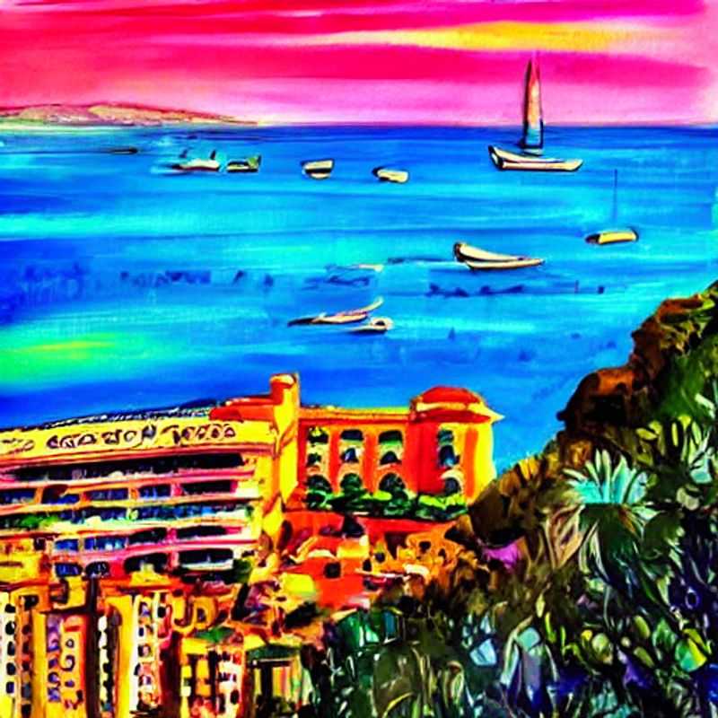 Here are a few options for alt text in Portuguese for an image of Monte Carlo, Monaco in an article about whether it's good for spring break, each with a slightly different emphasis: