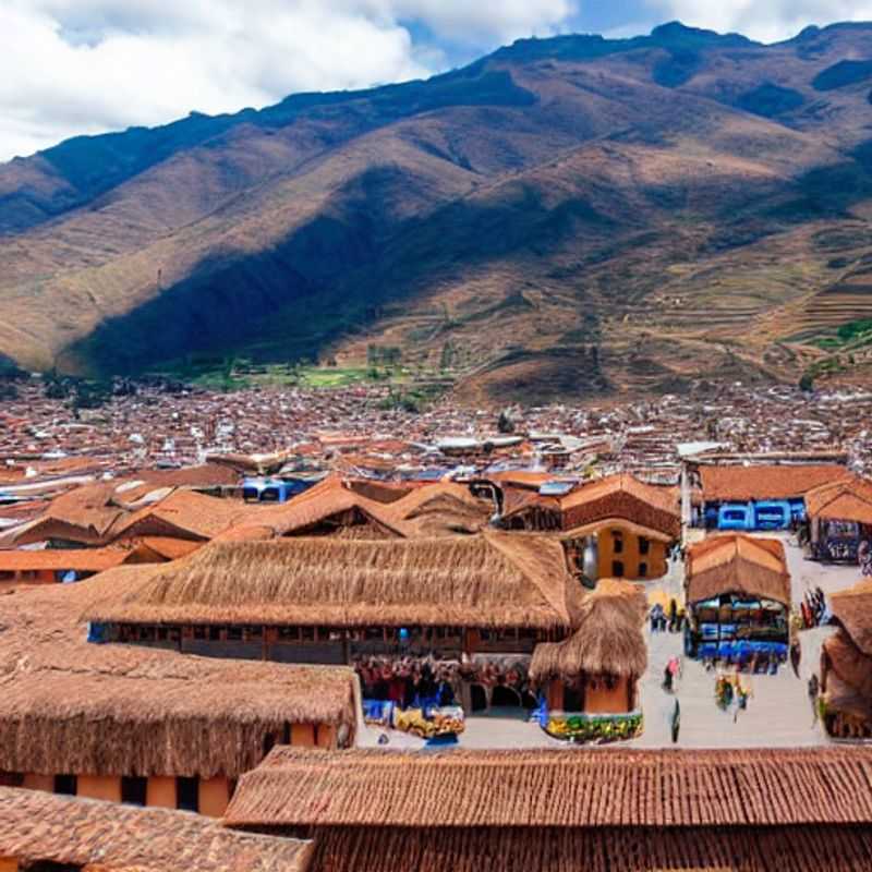 Cusco, Pérou: Architecture incas sous le soleil printanier.