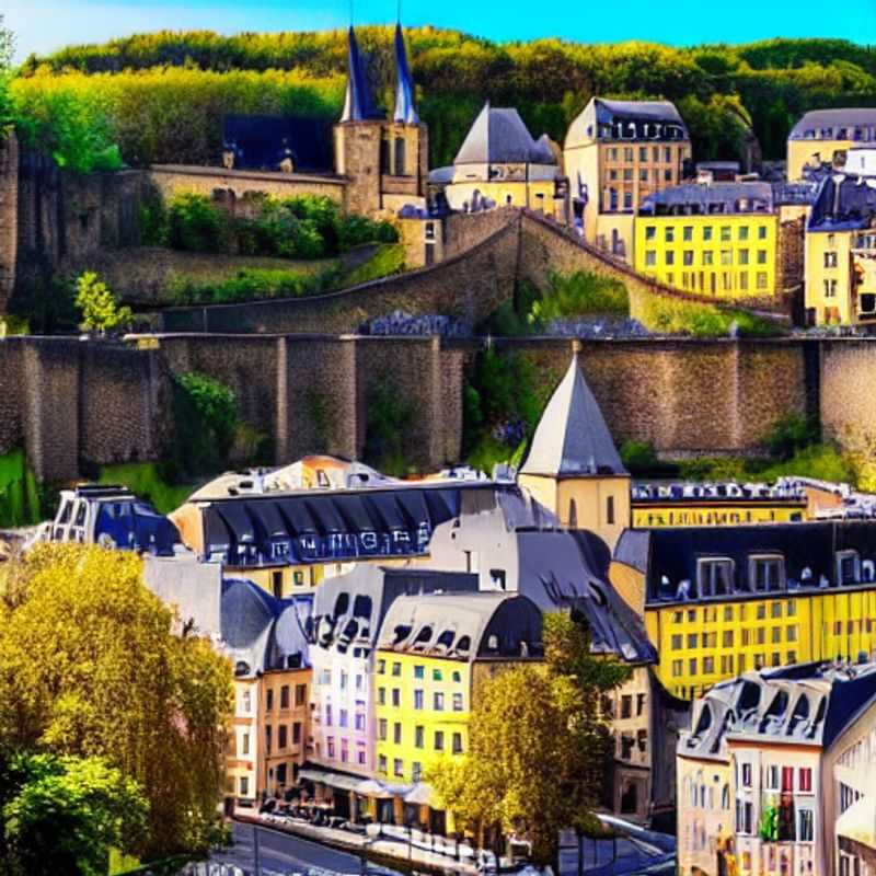Luxembourg-Ville au printemps :