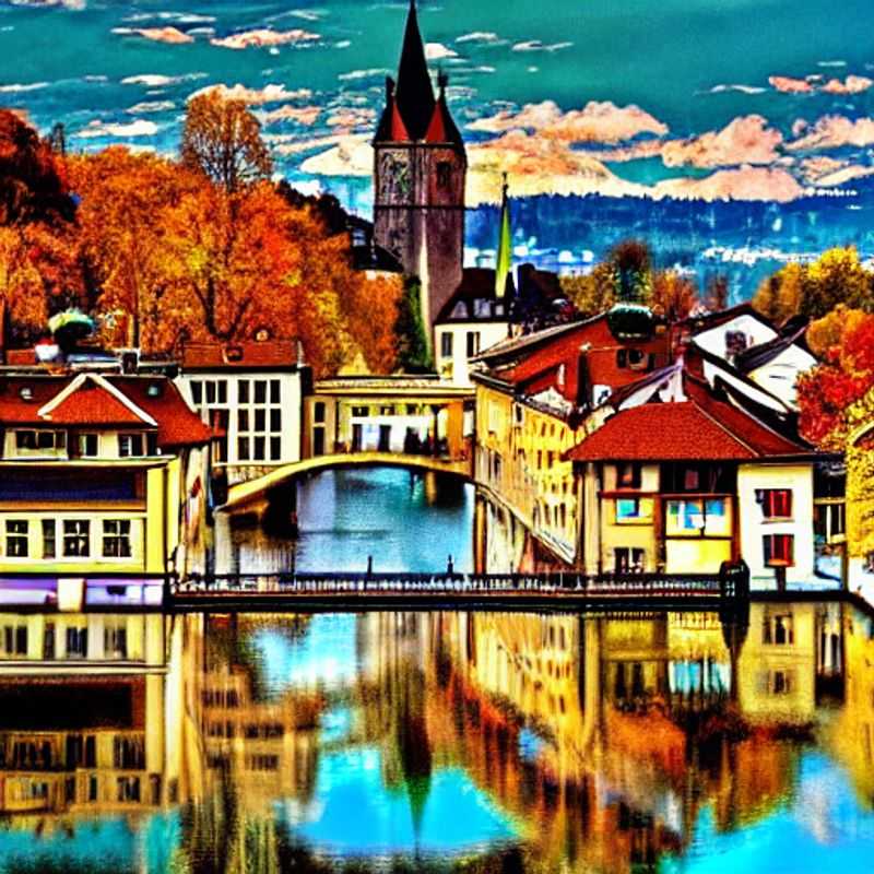 Zurich au printemps: une vue splendide sur la ville, reflétant la lumière printanière sur les eaux scintillantes du lac.