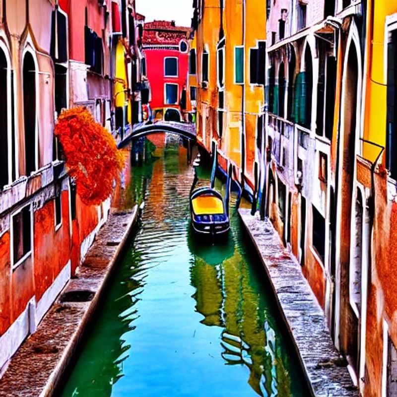 Venise au printemps : canaux scintillants sous le soleil printanier.