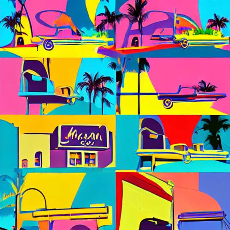 Plage de Miami Beach ensoleillée, idéale pour les vacances de printemps.