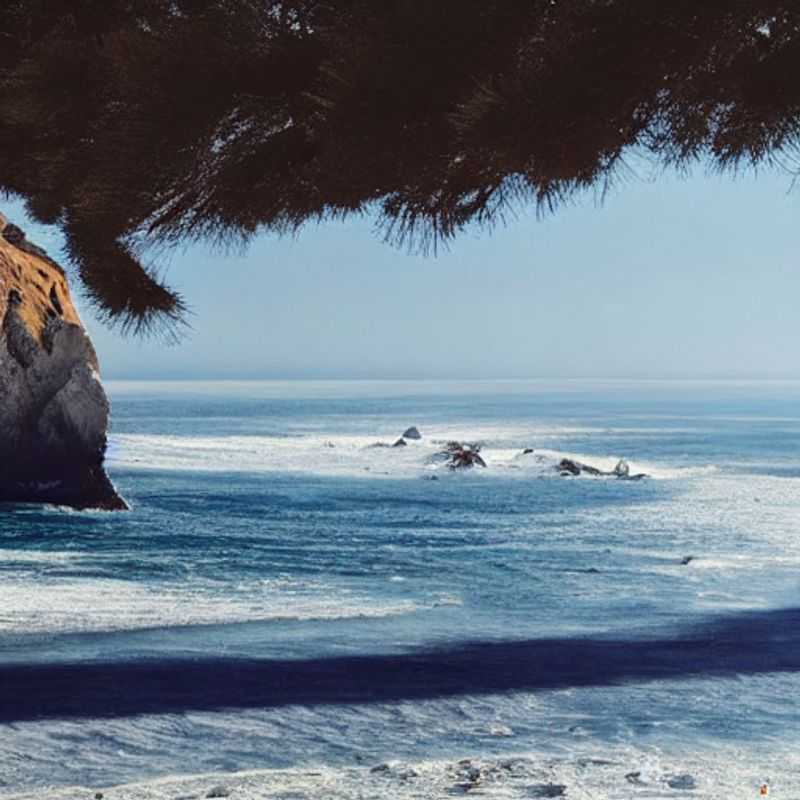Un panorama époustouflant de Big Sur au printemps, avec ses falaises majestueuses et sa côte sauvage.
