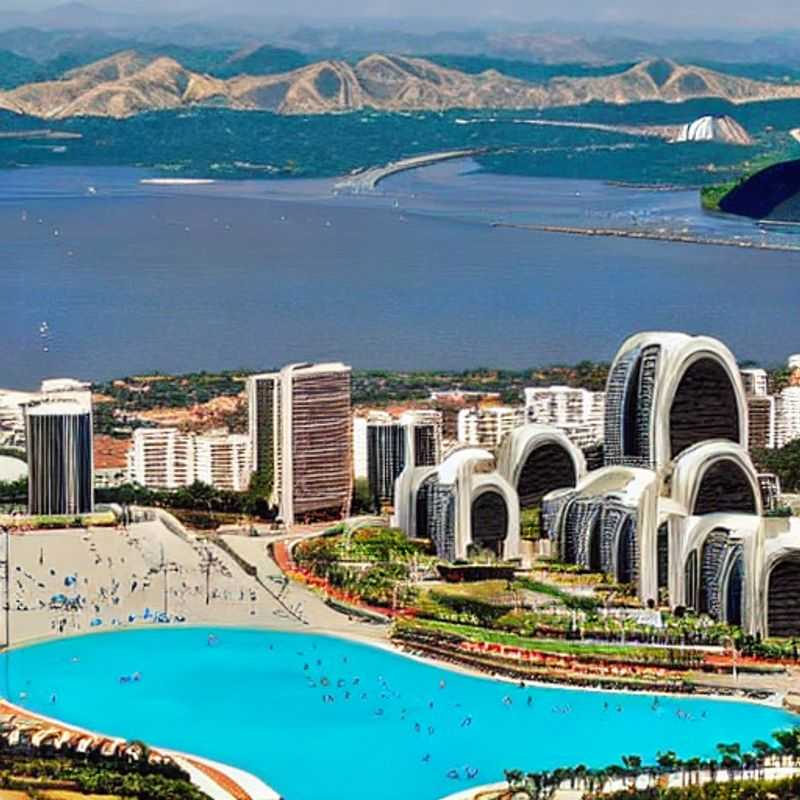 Brasília ensoleillée au printemps : architecture moderne et ciel bleu azur.