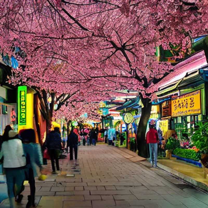 Séoul au printemps : des cerisiers en fleurs et une ville vibrante.
