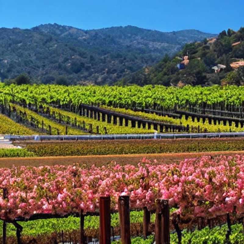 Le soleil printanier baigne les vignes de Napa Valley.