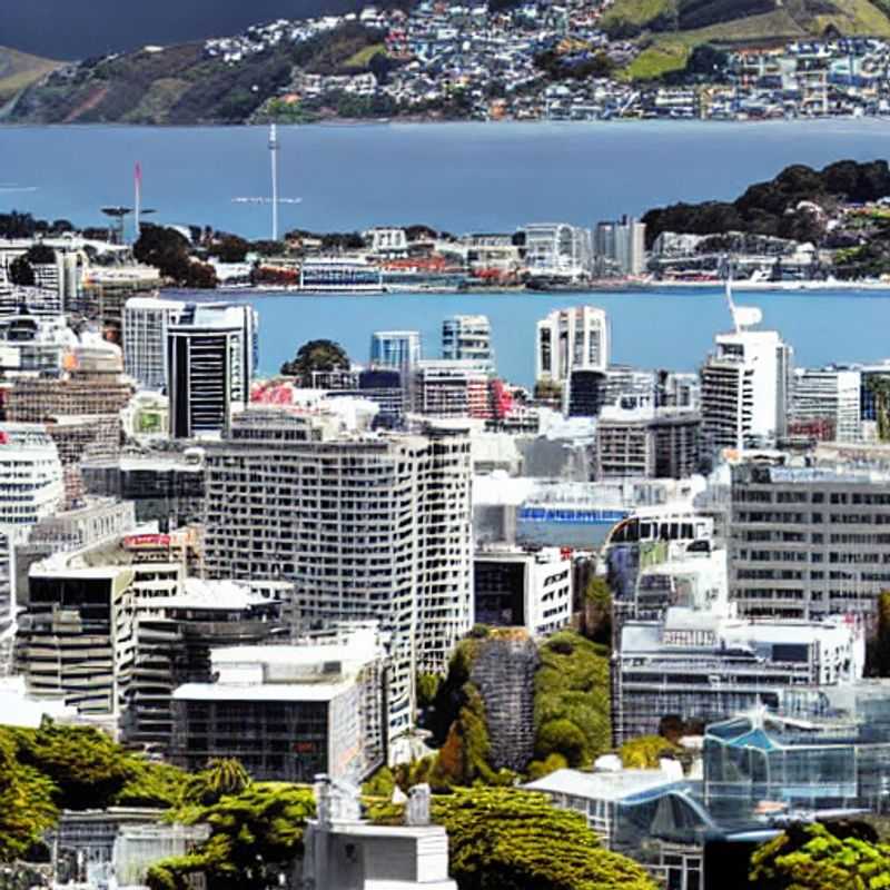 Wellington, Nouvelle-Zélande, baignée de soleil printanier.