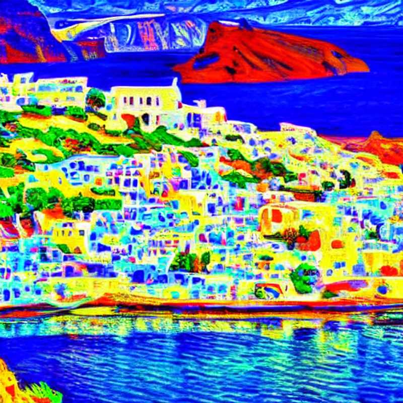 Santorin au printemps : des maisons blanchies à la chaux accrochées à la falaise, baignées de soleil printanier.