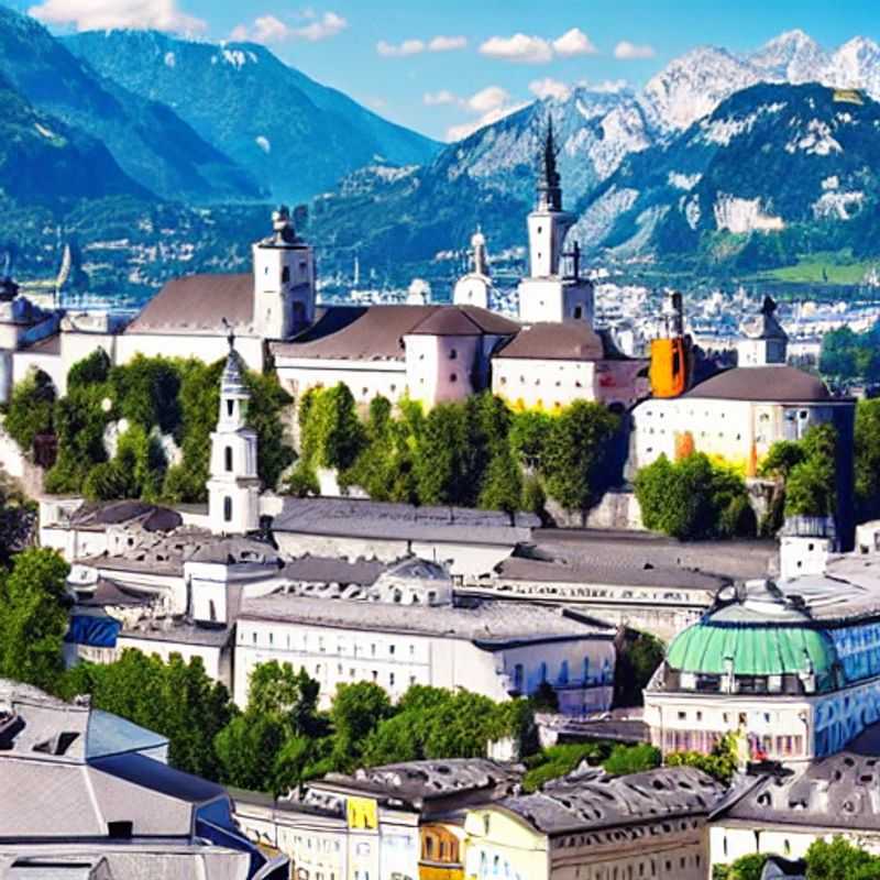 Salzbourg au printemps : vue splendide sur la ville et ses environs, idéale pour un séjour de vacances printanières.