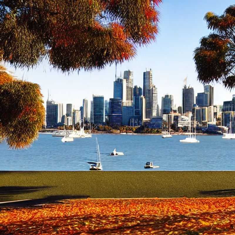 Sydney, Australie, baignée de soleil printanier : une vue imprenable sur l'Opéra et le Harbour Bridge.