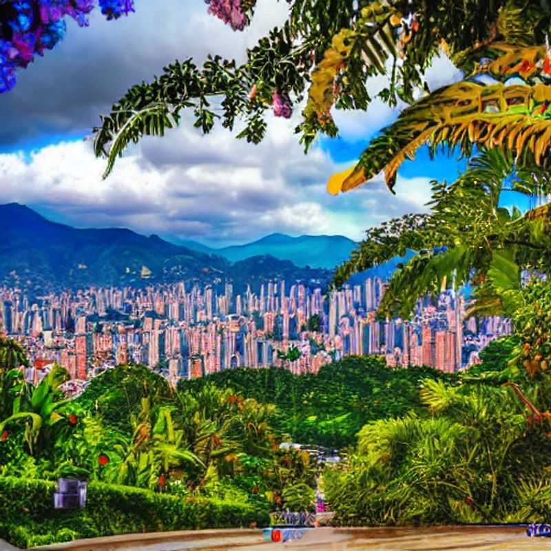Medellín, Colombie, ensoleillée et vibrante au printemps : des vues panoramiques de la ville.
