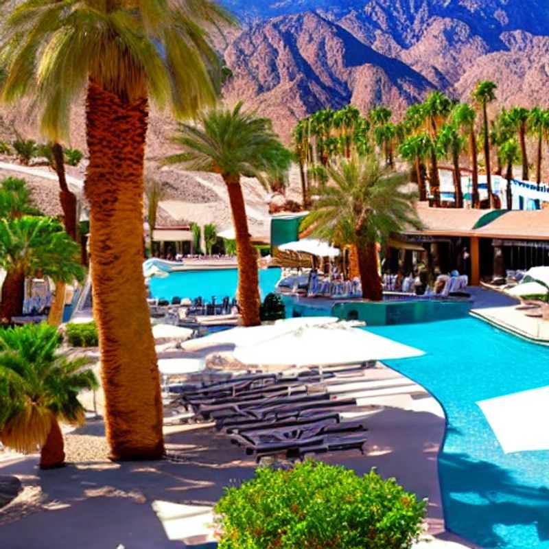 Le soleil couchant sur les montagnes de Palm Springs, une ambiance de vacances printanières.