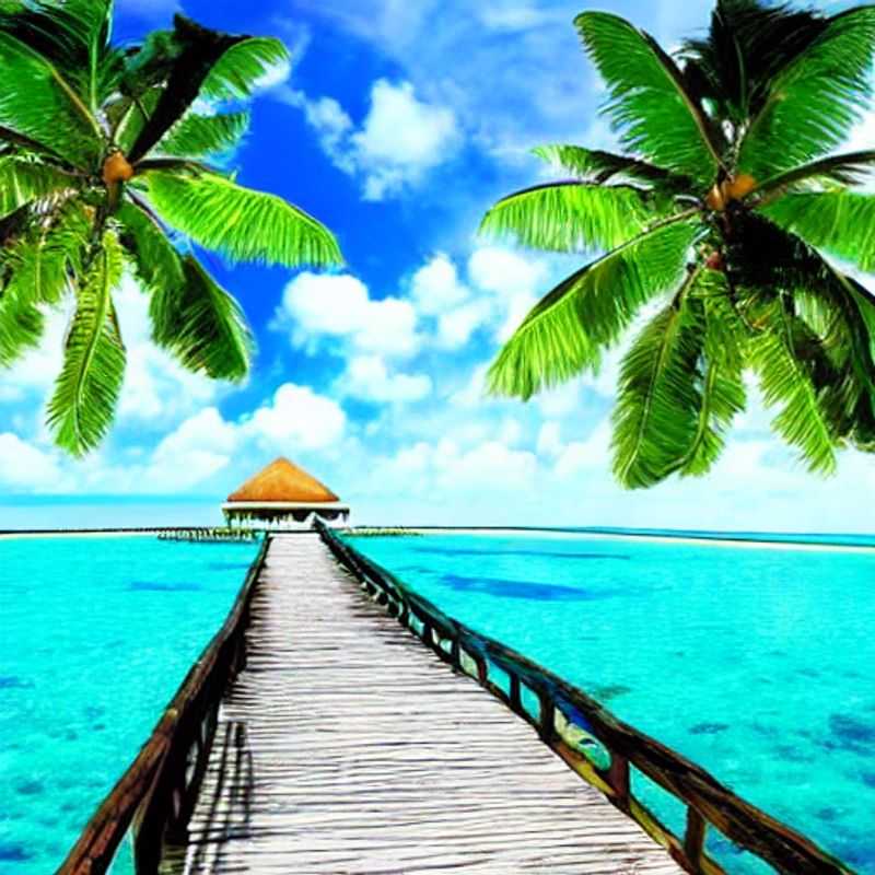 A breathtaking overwater bungalow in the Maldives, showcasing the epitome of luxury and tranquility, making your choice of island paradise a blissful dilemma.