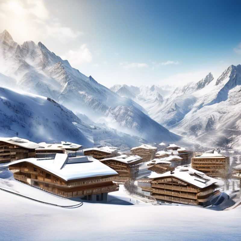 Visita la Église Saint&#45;Étienne por su impresionante arquitectura en Les Deux Alpes&#44; Francia&#44; durante la temporada de esquí