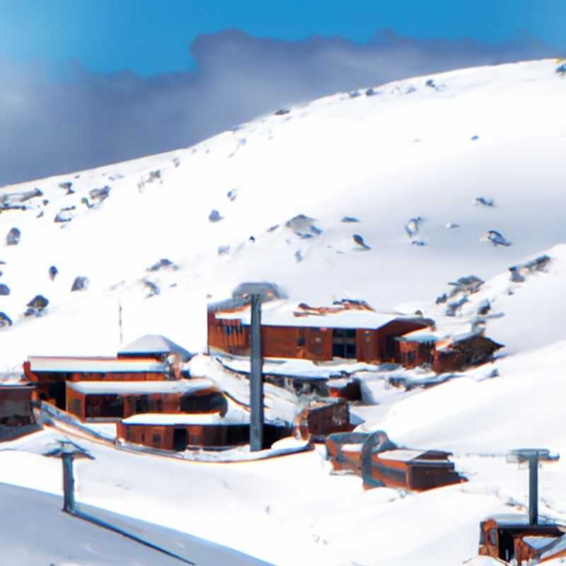 Four intrepid skiers glide down the pristine slopes of Falls Creek, Australia, amidst a breathtaking winter wonderland, during their adrenaline-fueled 24-hour ski adventure.